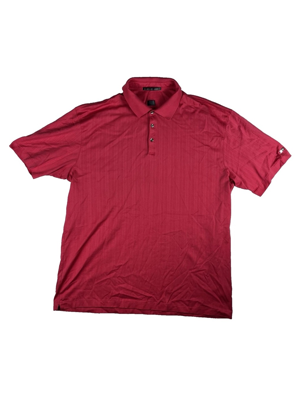 Tiger Woods Sun Washed Faded Red Mens XXL Performance Golf Polo Shirt Vintage